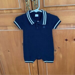 NWT Baby GAP Polo Collar Knit Romper Size 3-6M